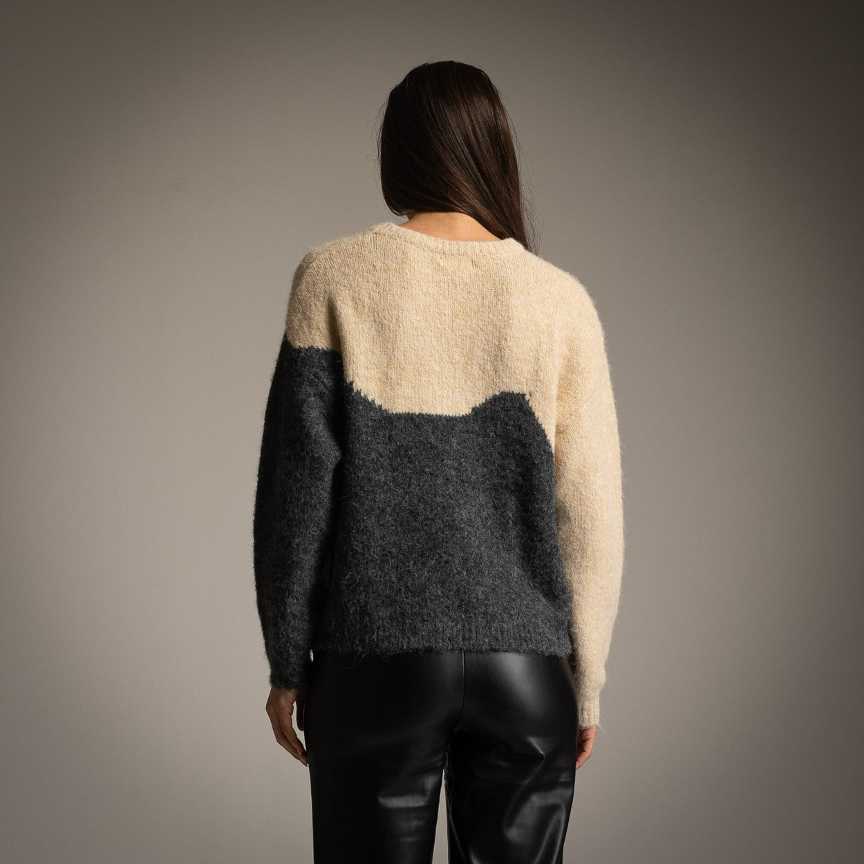 marigiou amour paris colorblock sweater back view