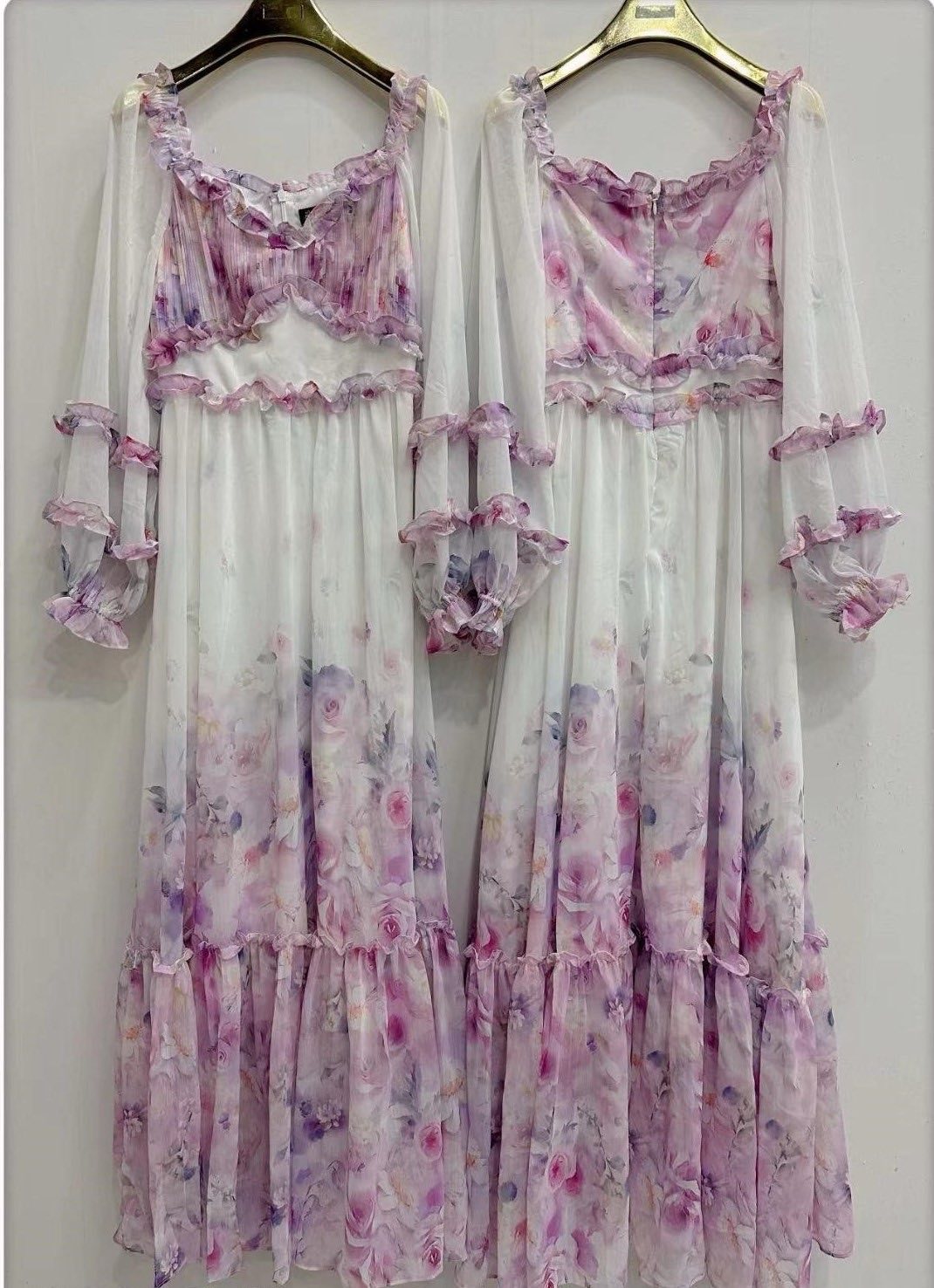 floral chiffon maxi dress real product lavender marigiou