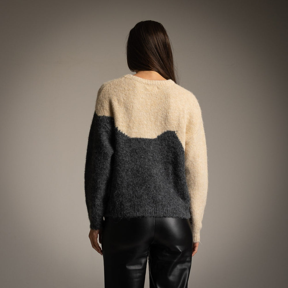 marigiou amour paris colorblock sweater back view