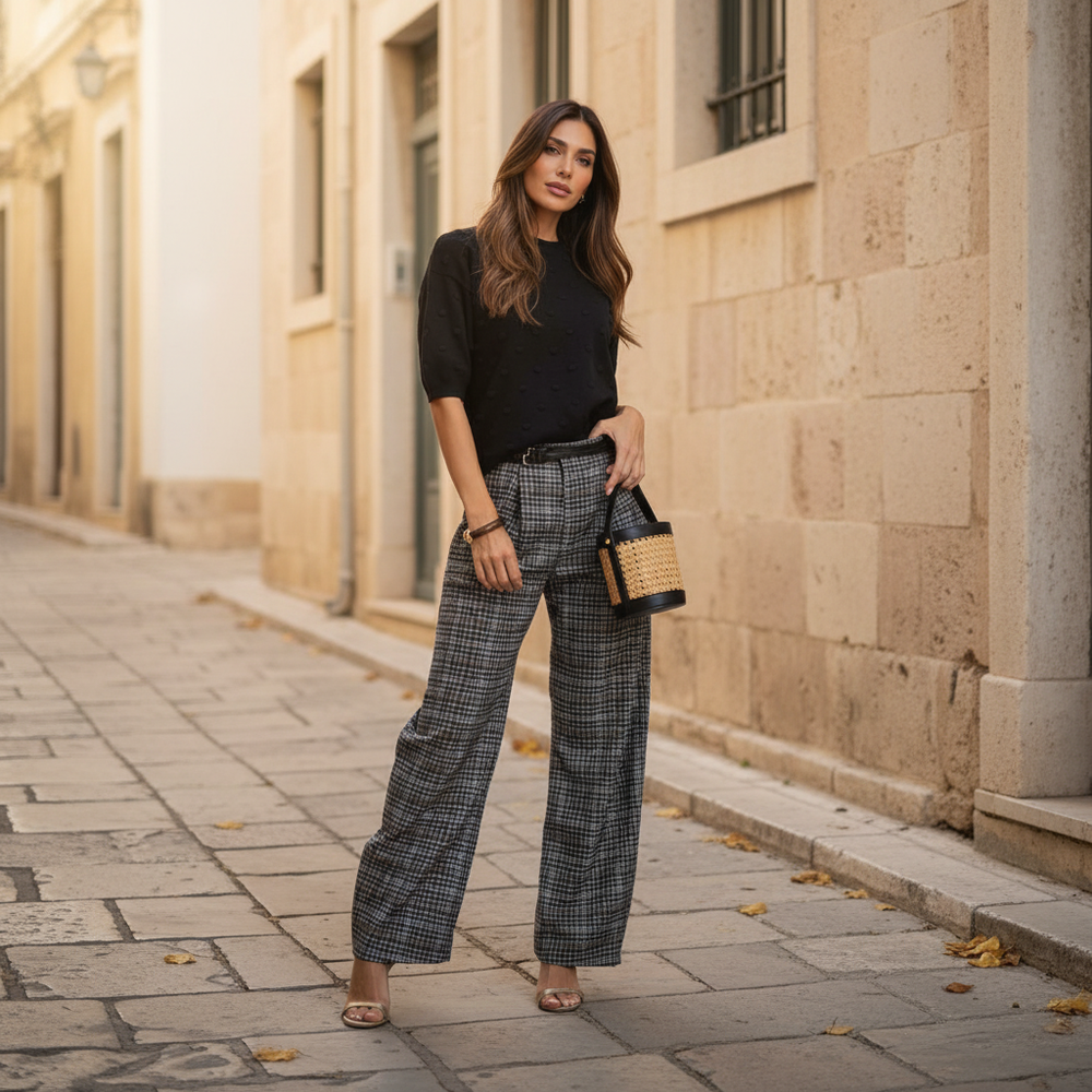 marigiou knit shirt black street style