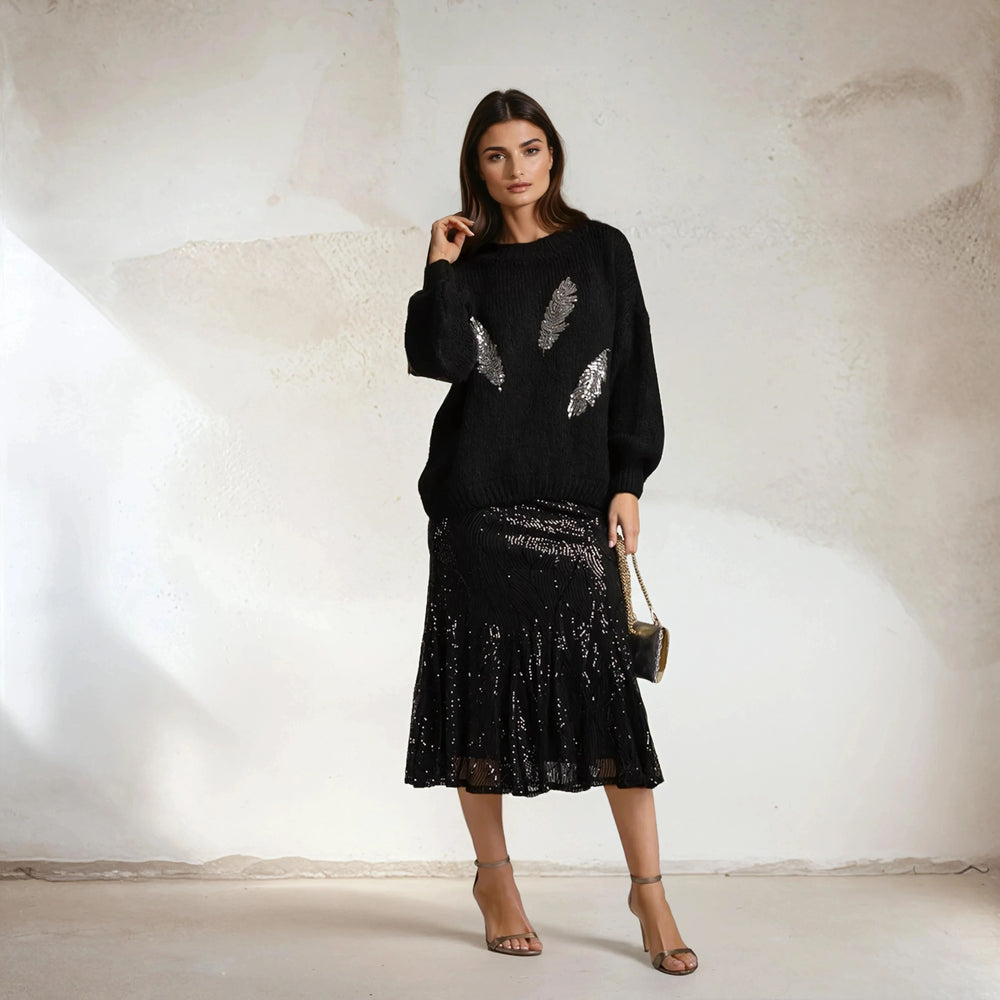 marigiou-sequin-midi-skirt-black-outfit